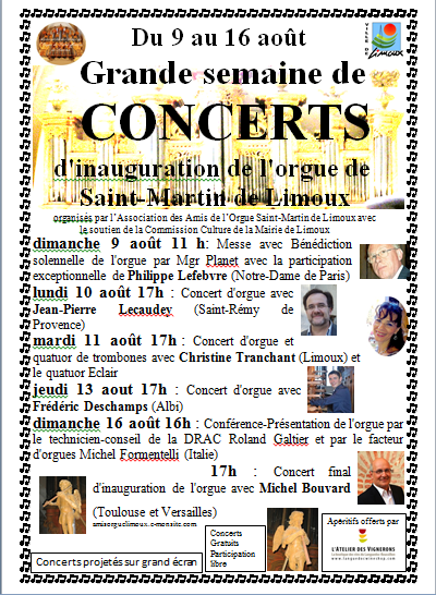 Concerts 2015 limoux